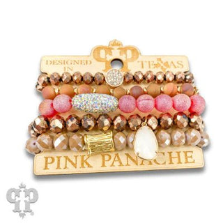 Sweet Blush Sparkle Bracelet Stack - Wildflower Clothing Company