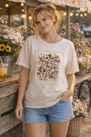 Heirloom Garden Patch Tee - Wildflower Clothing Company
