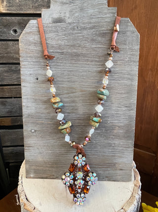 Turquoise Faith Cross Necklace