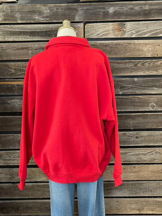 Crimson Comfort Pullover