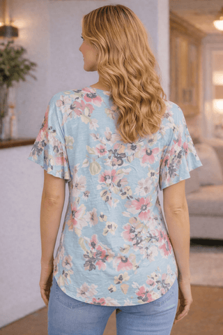 Blue Skies & Wildflowers Top - Wildflower Clothing Company