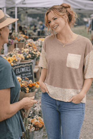 Cream & Clover Knit Top - Wildflower Clothing Company