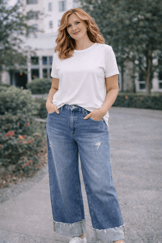The Backroad Cuffed Jean - Wildflower Clothing Company