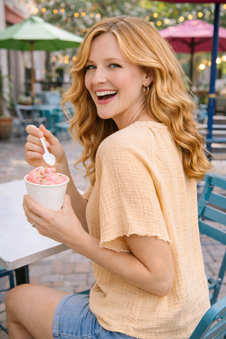 Golden Meadow Breeze Top - Wildflower Clothing Company