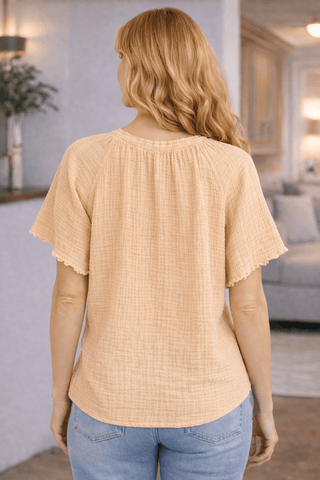 Golden Meadow Breeze Top - Wildflower Clothing Company