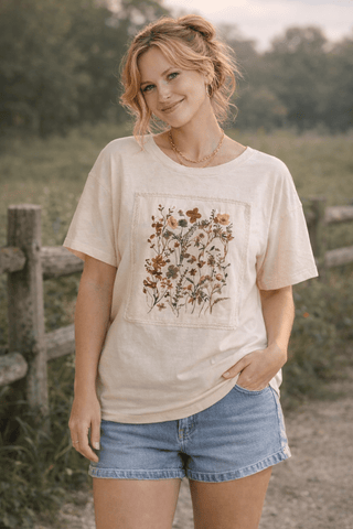 Heirloom Garden Patch Tee - Wildflower Clothing Company