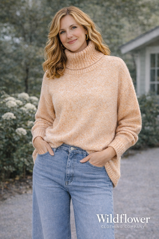 Honeyed Hills Turtleneck Sweater