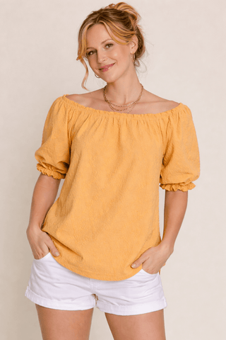 Marigold Meadow Blouse - Wildflower Clothing Company