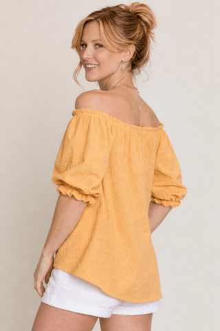 Marigold Meadow Blouse - Wildflower Clothing Company