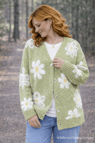 Meadowlight Bloom Cardigan - Wildflower Clothing Company