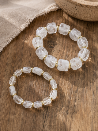 Mix It Up Bracelet Set-White