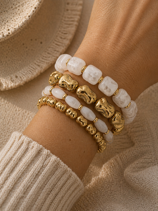 Mix It Up Bracelet Set-White