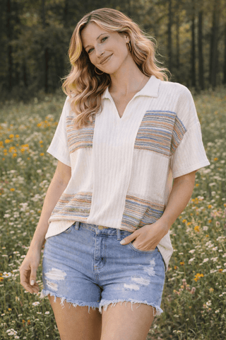 Painted Mesa Knit Top - Wildflower Clothing Company