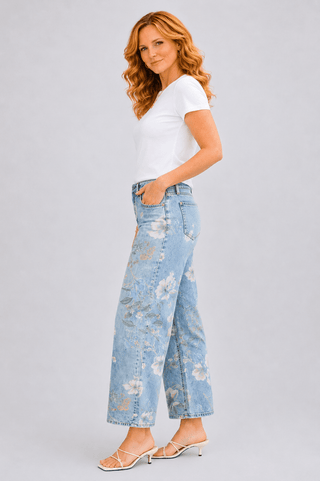 Prairie Blossom Jean - Wildflower Clothing Company