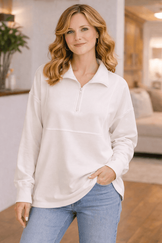 Quiet Current Quarter Zip - Wildflower Clothing Company