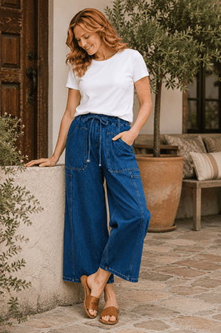 Riverbend Utility Wide Leg Pants - Wildflower Clothing Company