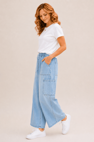 Riverbend Utility Wide Leg Pants - Wildflower Clothing Company
