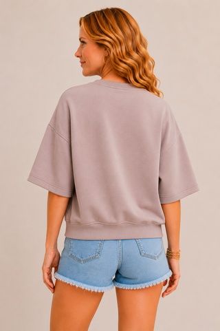 Stonewashed Sky Scuba Top