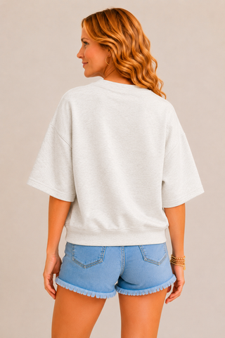 Stonewashed Sky Scuba Top