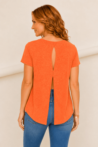 Sunset Drift Open Back Tee - Wildflower Clothing Company