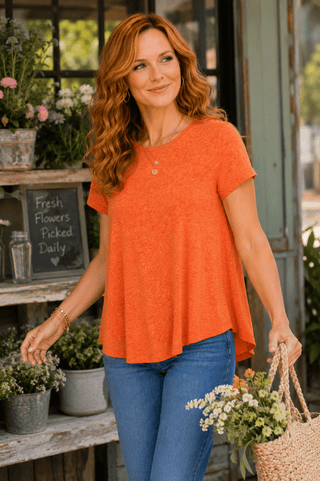 Sunset Drift Open Back Tee - Wildflower Clothing Company