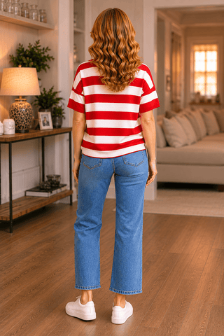 Sweet Freedom Stripe Tee - Wildflower Clothing Company