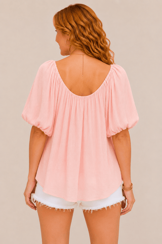 Willow Breeze Peasant Top - Wildflower Clothing Company