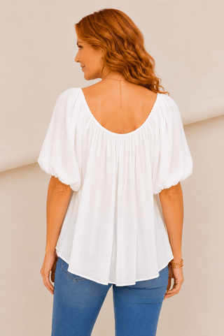 Willow Breeze Peasant Top - Wildflower Clothing Company